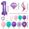 Mermaid Theme Balloon Set Printed Latex Balloon Birthday Party Scene Decoration Photo Props