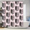 Bathroom Shower Curtain Floral Vintage Farmhouse Pattern Waterproof Fabric Decor