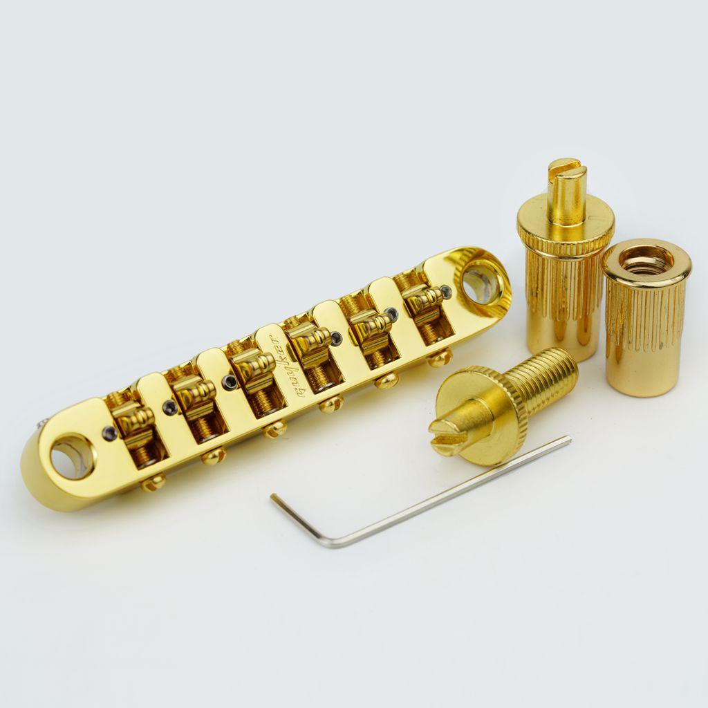 Guyker Adjustable Locking 6 String Guitar Bridge Zinc Alloy For Electric Guitars Gm007