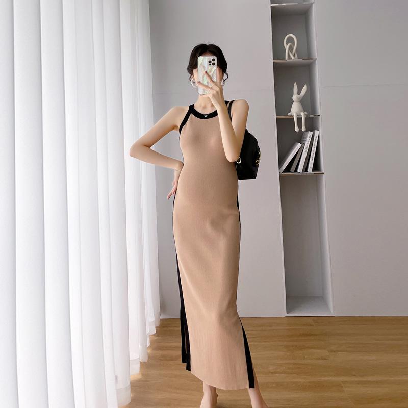 

Комплект из длинных кардиганов и юбки на подтяжках из трикотажного шелка для беременных - шикарный весенне-летний наряд M