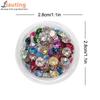 50/100 PCS Shiny Crystal Nail Art Rhinestones Colorful 3D Pointed Bottom Diamond Nail Charms Gemstones For DIY Decoration