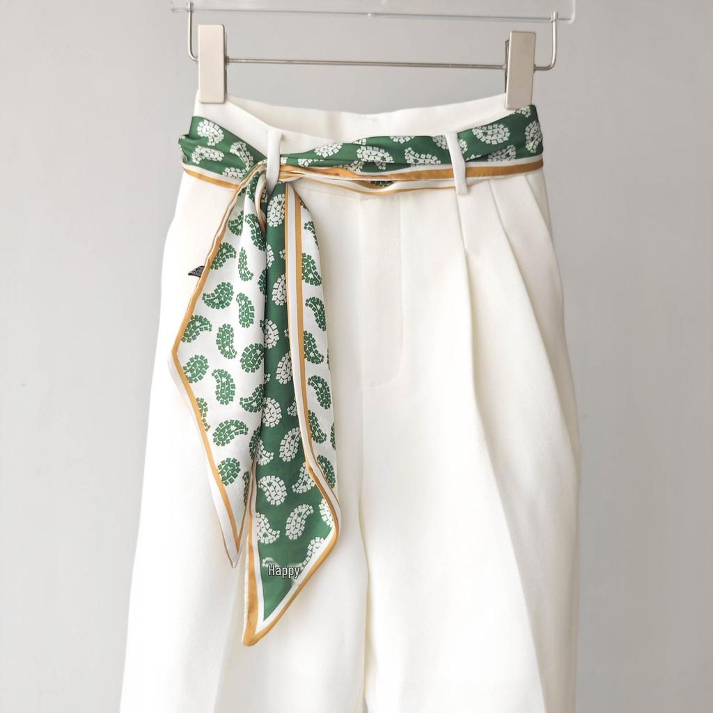 Versatile Silk Scarf/Belt Accessory for Women - 2025 Design, Perfect for Neck or Waist, Trendy with Jeans