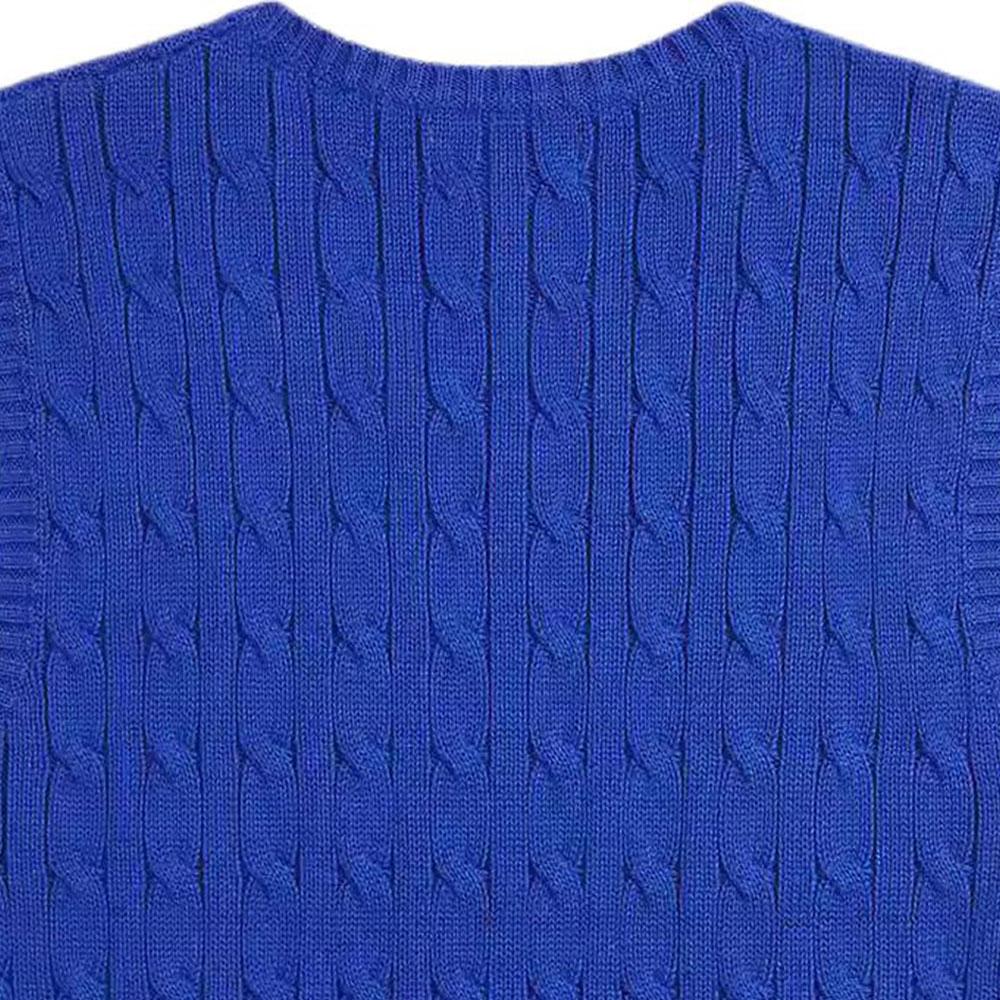 Polo Ralph Lauren Sweater FW25 Cable Knit Cotton Vest Kids Sweater CWPOSWEY6820648-400
