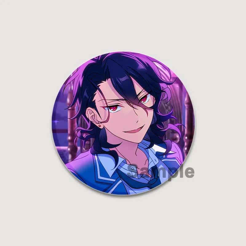 32/44/58mm Anime Ensemble Stars Pins Cartoon Characters Rei Sakuma Badge Handmade Brooches Breastpin for Backpack Clothes Gift Accessory