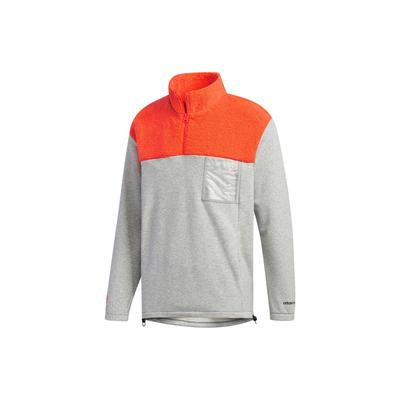 Sweat-shirt à col zippé Neo X Pokemon Color Block pour homme Sweat-shirt Gris FU3917