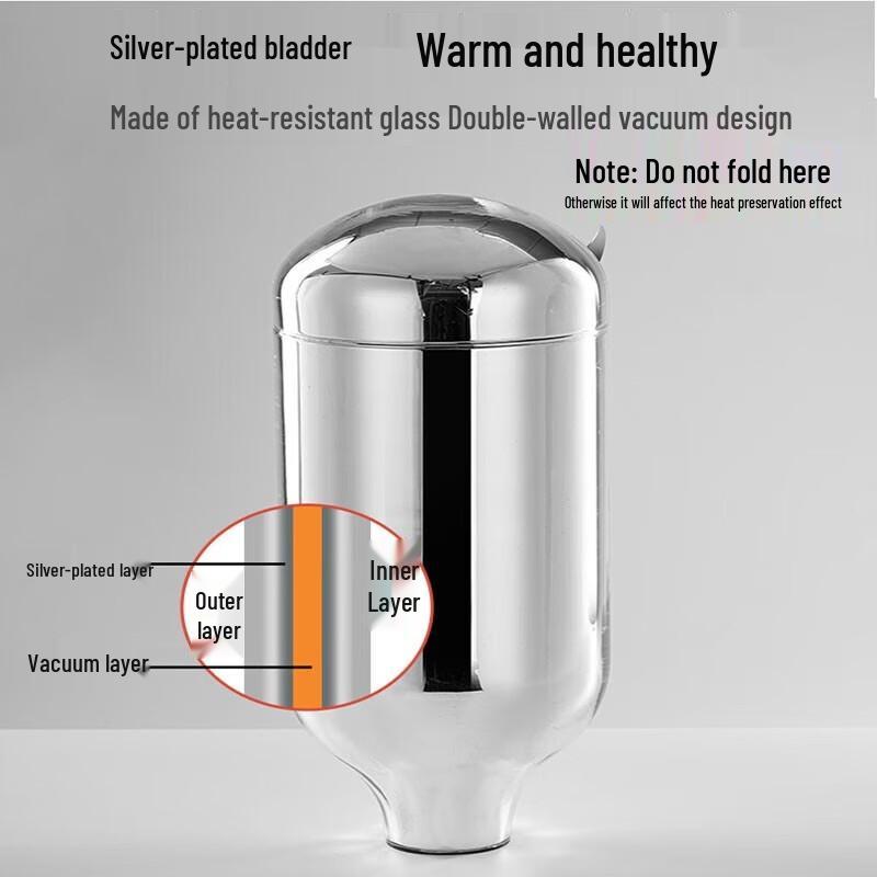SHIMIZU Traditional Cork Lid Glass Lined Vacuum Flask