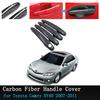 Car Outside Door Handles Cover Trim  ABS Black Carbon Fiber for Toyota Camry Daihatsu Altis XV40 2007~2011 Car Stickers Trim