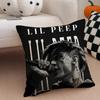 Emotional Rap Singer LLil PPeep Cushion Cover Throw Pillow Cover Hidden Button Durable Polyester Chair Cushion