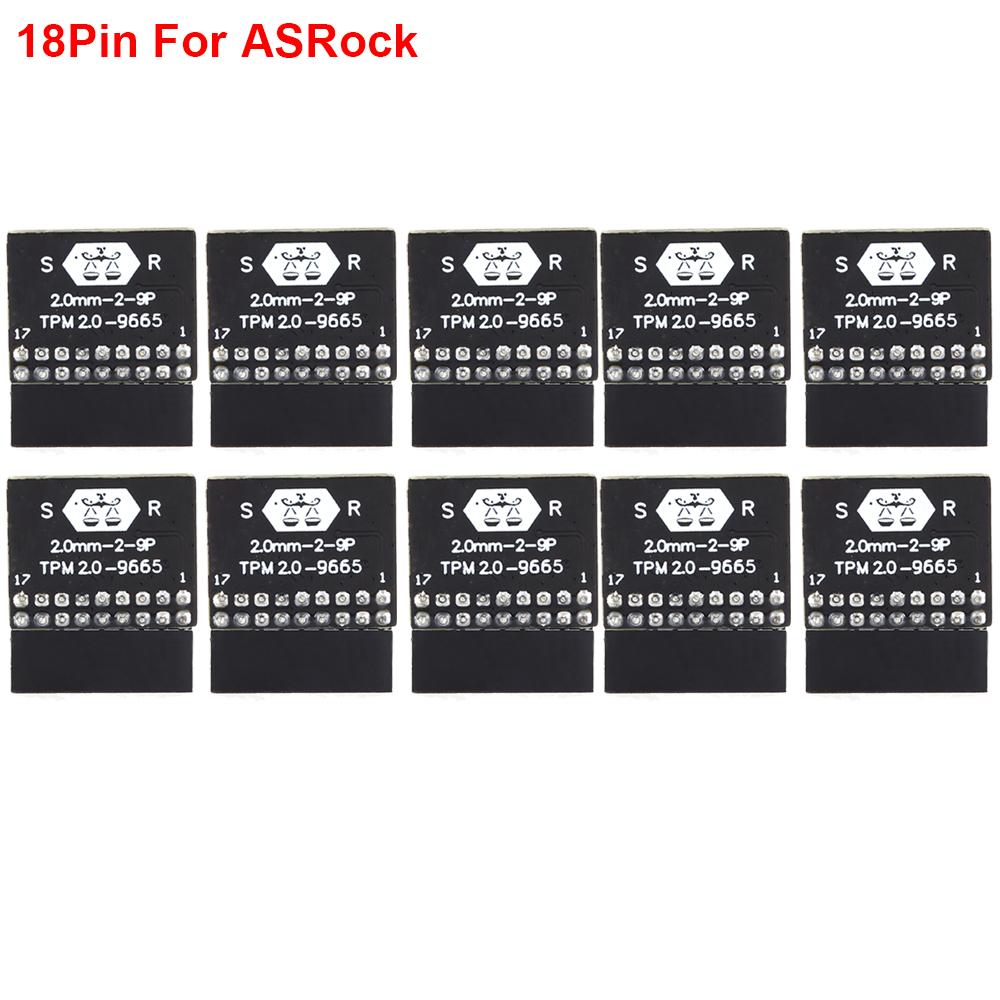 10-1PCS TPM 2.0 Encryption Security Module Board 4GB For ASUS ASRock MSI ASRock GIGABYTE LPC 14/18/20 Pin Motherboards Card