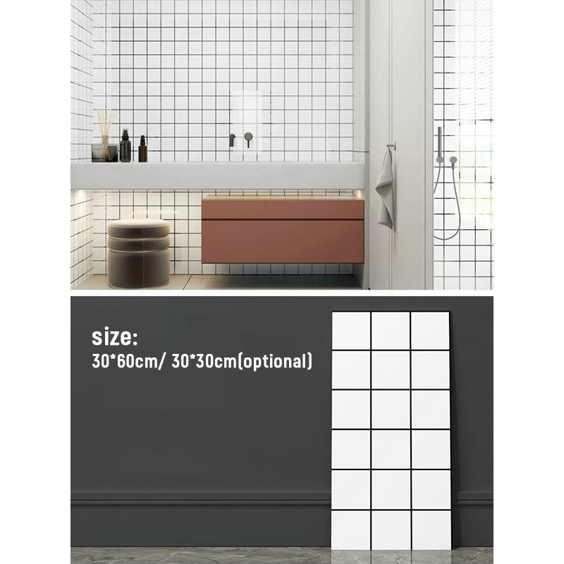 10Pcs Waterproof Marble Tiles Sticker PVC Self Adhesive Vinyl Wall Stickers Bathroom Kitchen Cupboard Backsplash Decor Decals