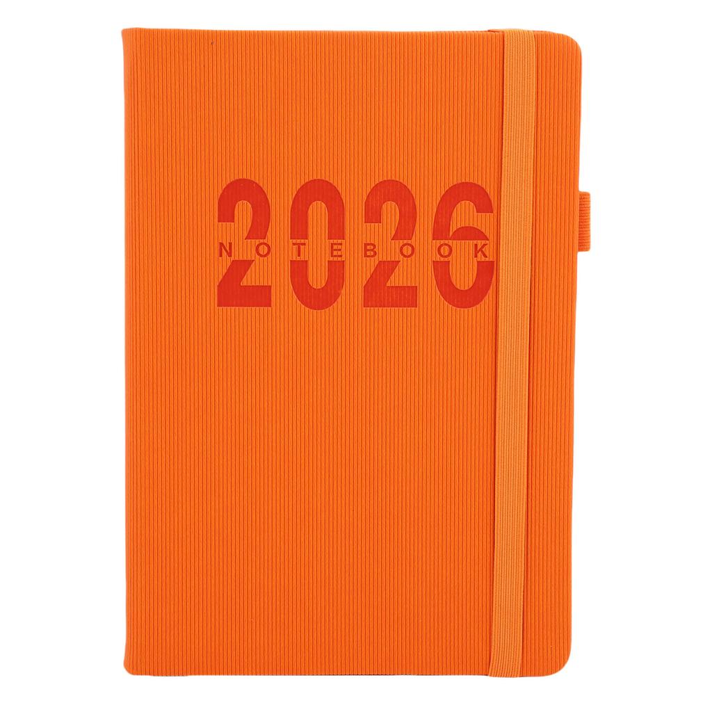 Denní plánovač 2026 Hodinový diář s koženým obalem Roční kalendář Stránka se seznamem adres Každodenní poznámkový blok