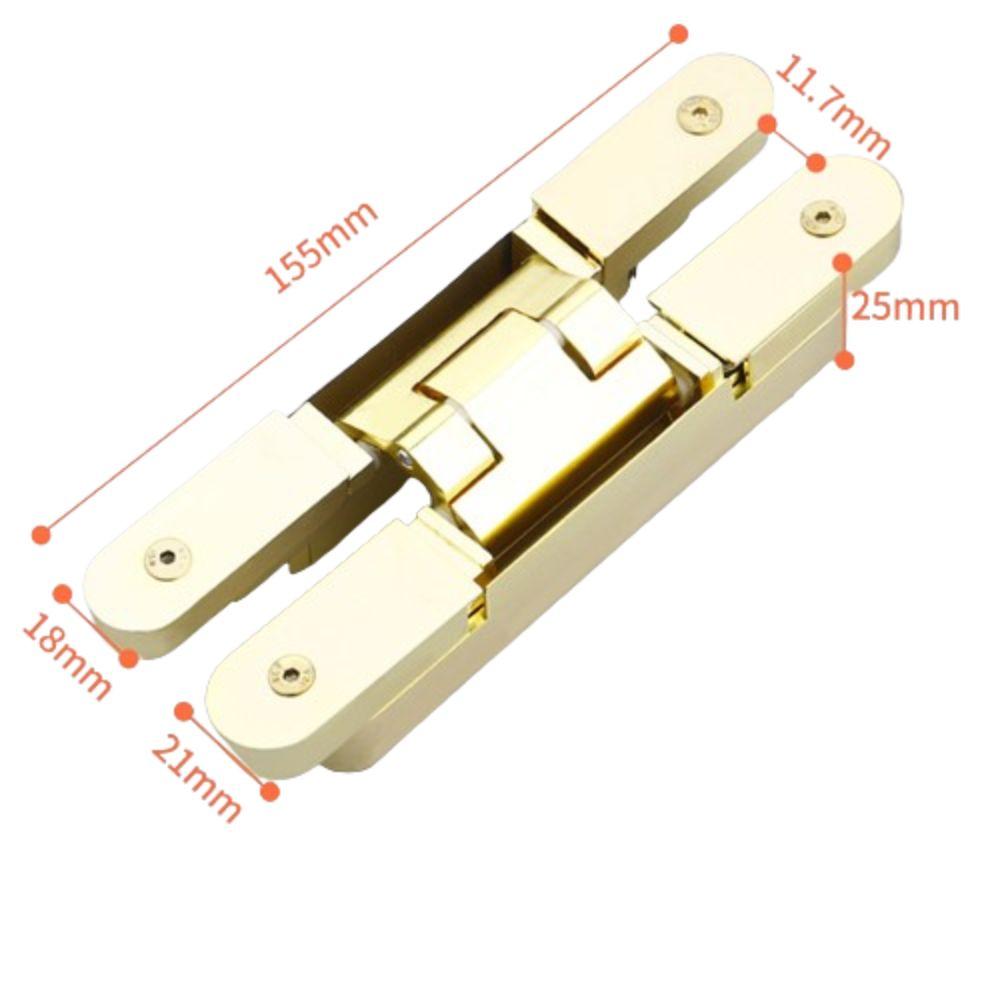 Închidere silențioasă ascunsă Balamale uși ascunse Montare invizibilă Balamă pliabilă în cruce invizibilă Deschidere exterioară reglabilă 3D