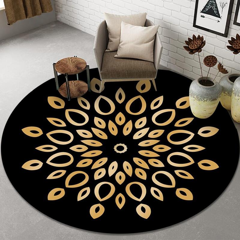 Decor pentru casa Covoraș pentru scaune anti-alunecare Covor pentru sufragerie Covor de baie pentru ușă Covor rotund pentru sufragerie Covor drăguț cu imprimeu pentru dormitor