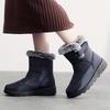 Wasserdichte Winterstiefel für Damen, neuer Kunstpelz, langer Plüsch-Schneestiefel, Plateaustiefeletten für Damen, warme Baumwoll-Paarschuhe
