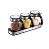 Huiyu Salz- und Zuckerbehälter, Gewürzflaschen, Gewürzbehälter, Zuckerspender, 300ml, 3er-Set