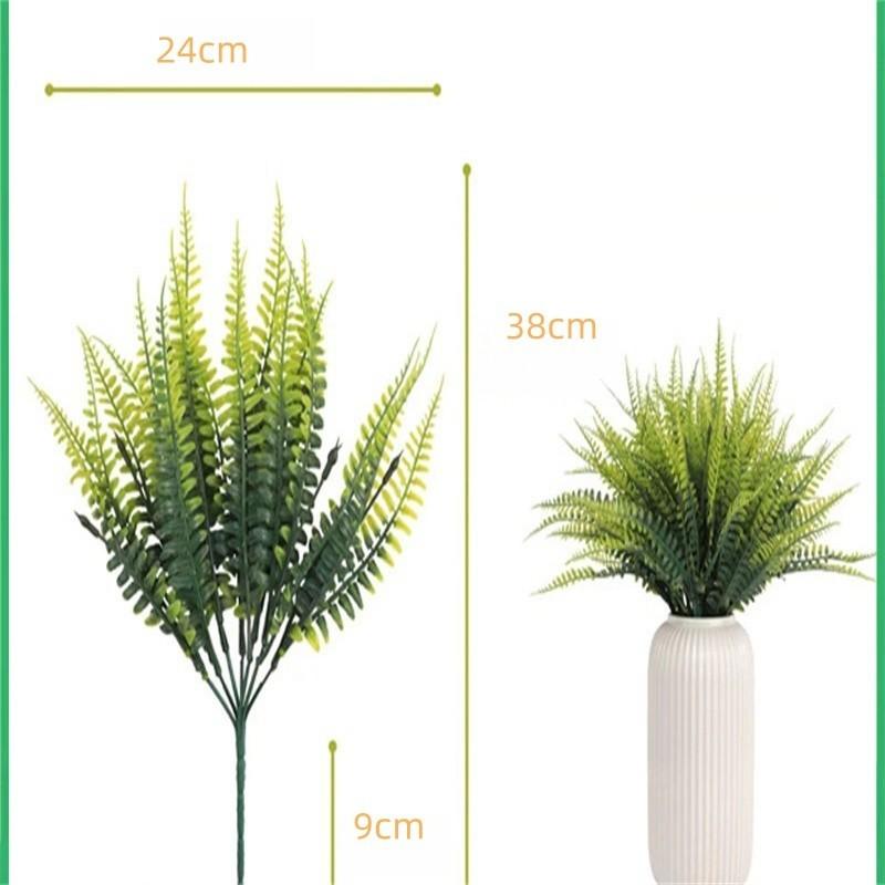 1 ramo de hojas persas artificiales para decoración de hoteles, bodas, plantas verdes para pared.