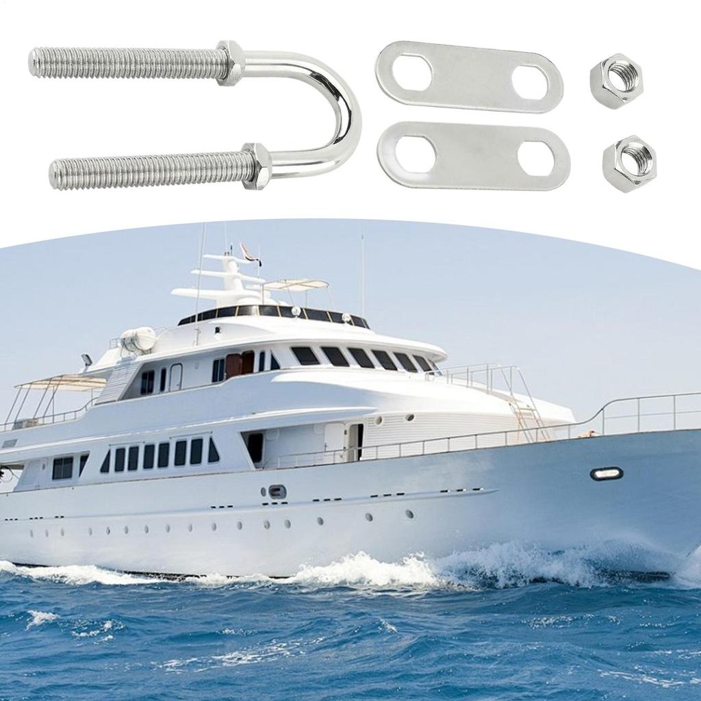 Stainless Steel U-Bolt Stainless Heavy Duty Hardware Yacht U-Bolt For Yacht Anchors Deck Equipment Dock Maintenance Machinery
