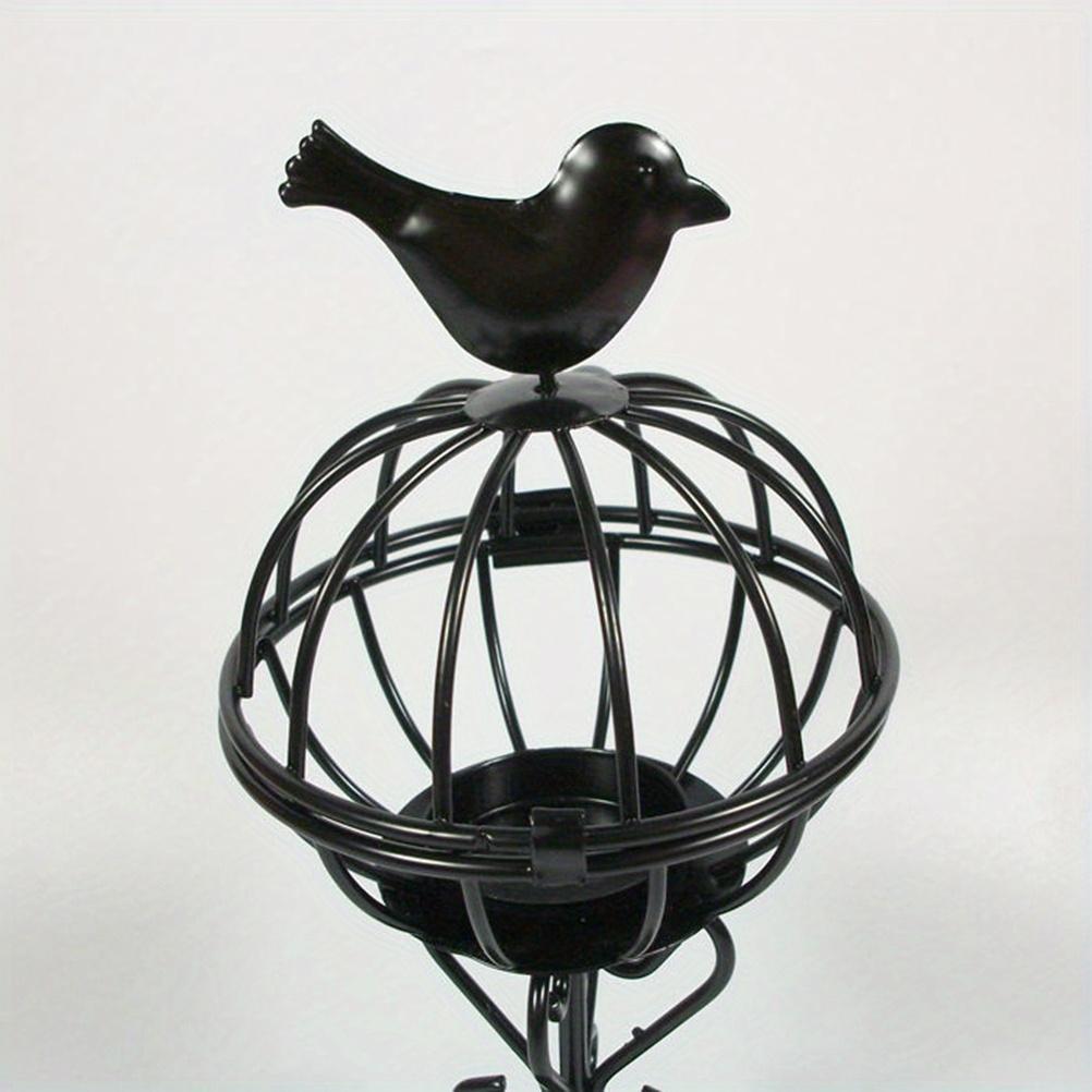 Wrought Cage Shaped Holder Candlestick Iron Lantern for Party Home Decoration Candlestick Ornaments Are Creative Home Desktop Decorations