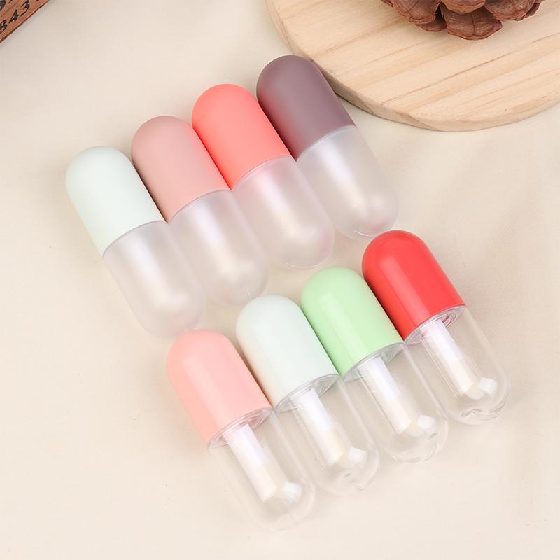 5Ml Mini Capsule Lip Gloss Lip Glaze Empty Tube Lipstick Diy Plastic Lip Balm Tube Lipstick Sample Cosmetic Container Travel