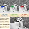 Baralho Torneira Bathroom Basin Faucet With Led Light Polished Tap Basin Deck Mounted Sink Mixers 3 Colors Change
