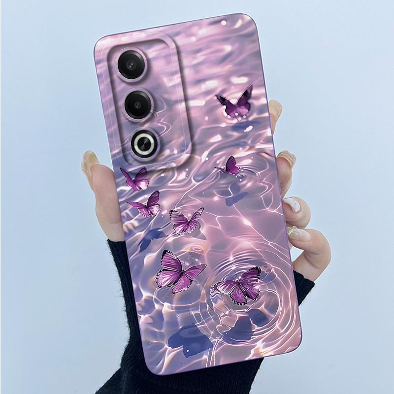 For OPPO A80 5G Case Fashion Simplicity Flower Soft Silicone Back Case For OPPO A80 5G CPH2639 Phone Cover OPPOA80 A 80 Fundas