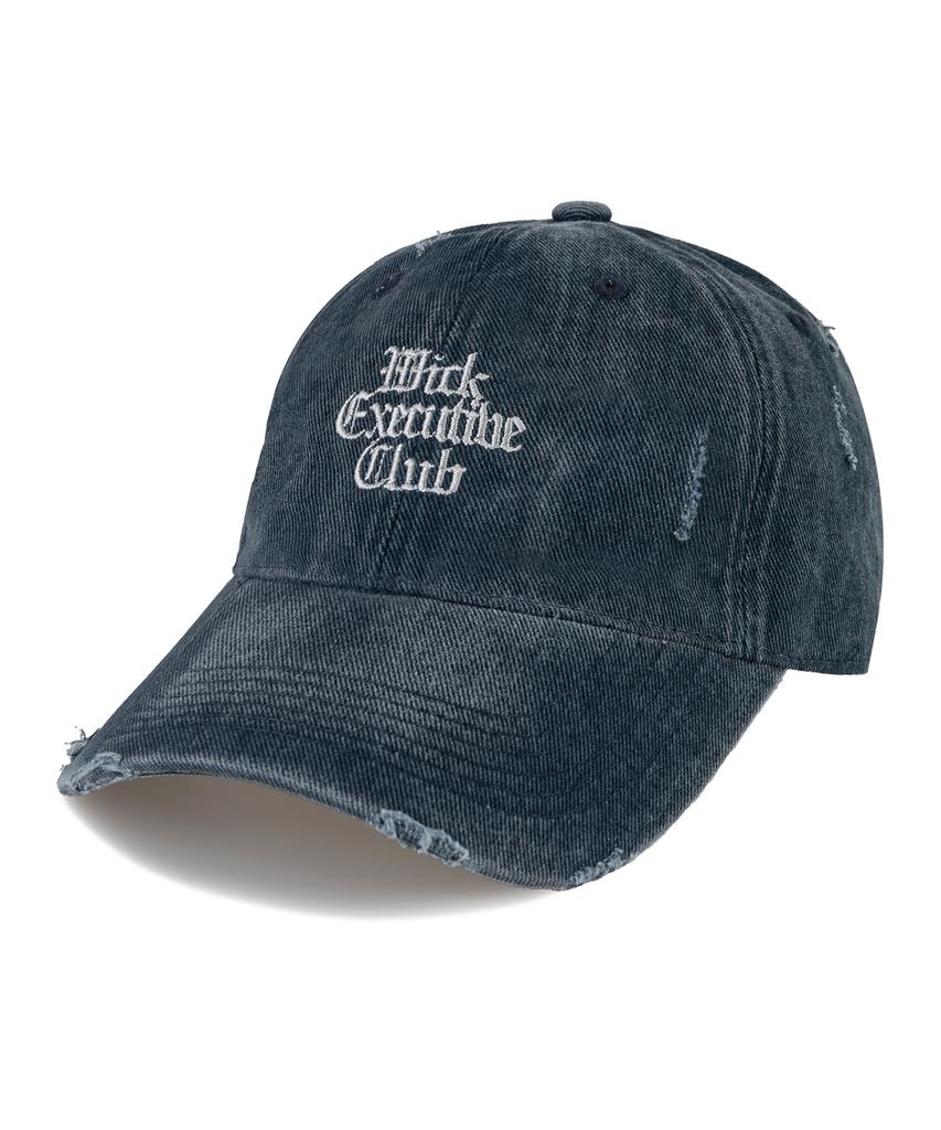 Wig Executive Classic Damaged Pigment Ball Cap - Navy