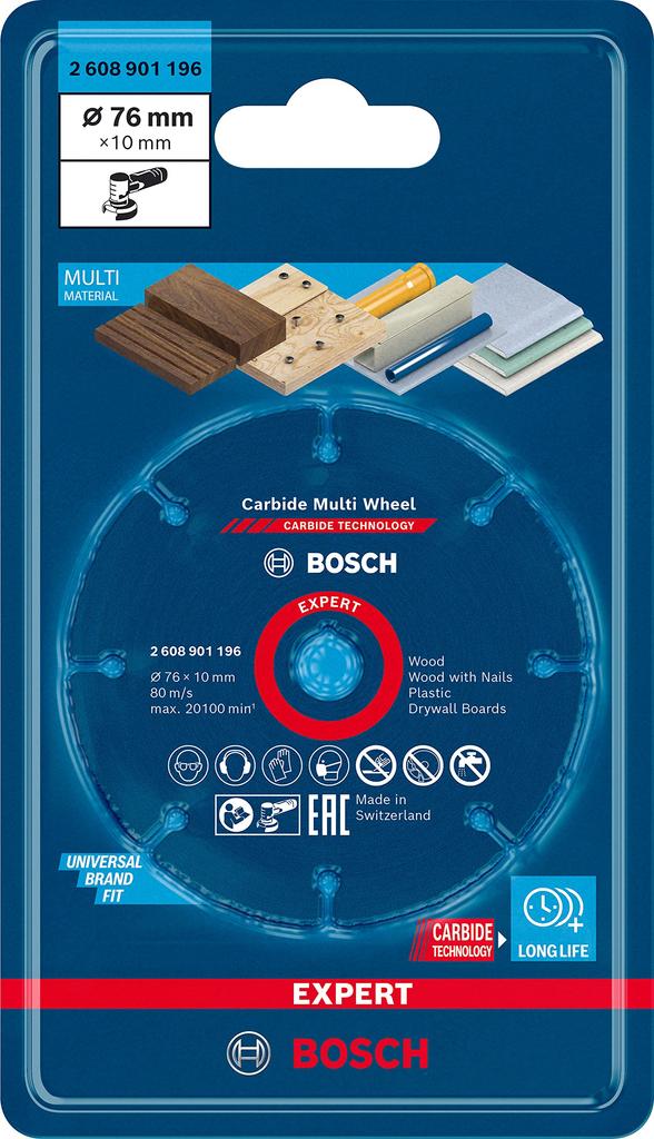 Bosch Professional Carbide 76mm 2608901196 Multi-Wheel