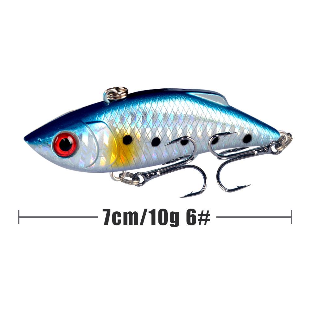 

5-цветная бионическая приманка VIB: 7CM/10G рыболовная приманка для карася 7CM/10G
