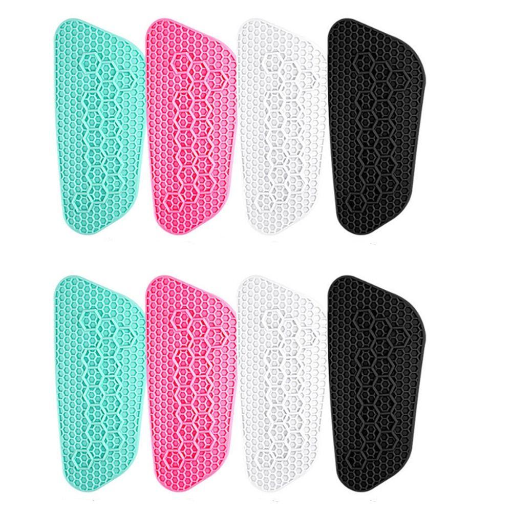 1 Pair Wear-resistant Silicone Football Shin Pad Football Protectors Pad Soccer Training