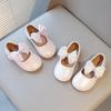 Girls Chic Flats for Wedding Party Classic Simple Elegant Kids Dress Shoes with Lace Bow-knot Princess Sweet Children Mary Janes