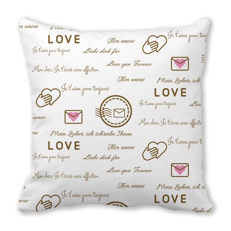 

Мягкая наволочка розового цвета с милым принтом для дома, гостиной, дивана, спальни, украшения автомобиля, декоративная подушка, наволочка 40X40CM