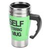 Electric Coffee Milk Automatic Mixing Cup Stainless Steel Intelligent Self Stirring MugGreen 320ml