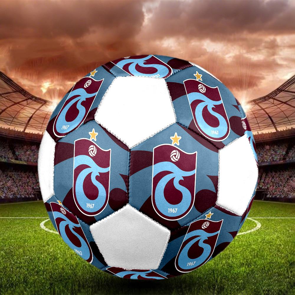 1 PEZZO SK Trabzonspor club taglia 5 pallone da calcio PrahaPallone da Calcio Indoor Colorato Per Tutte le Età Cucito a Macchina PVC Pronto per la Competizione Resistente Alto Rimbalzo