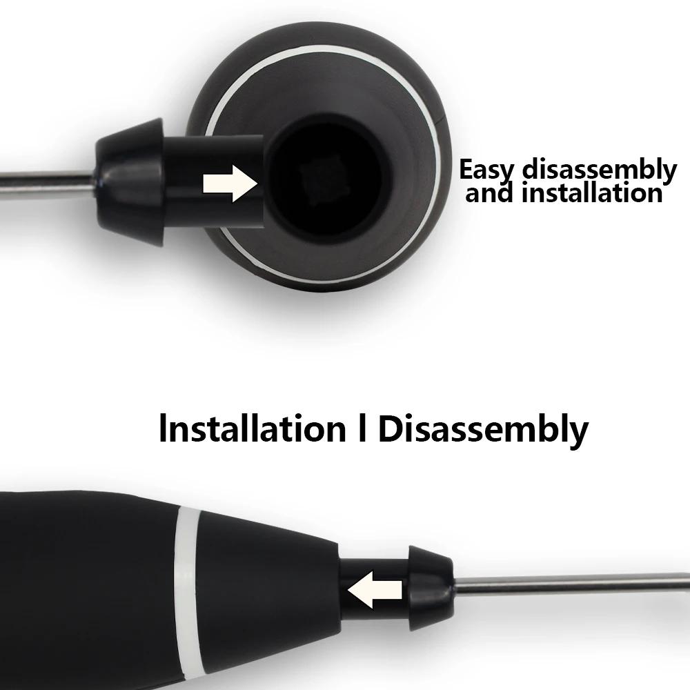 USB Charging Electric Coffee Mixer Milk Shaker Maker Frother Foamer Rechargeable Egg Beater Handheld 3-Speed Adjustable Blender