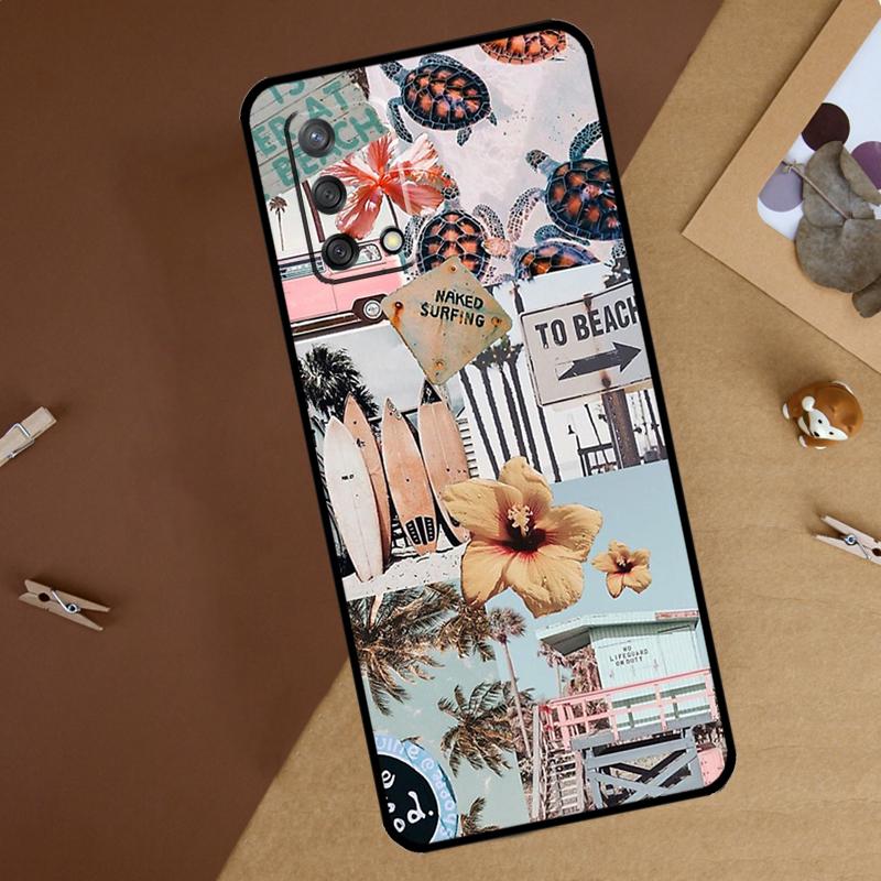 

Summer Beach Collage For Oppo A40 A60 A80 A74 A94 A54 A18 A38 A58 A78 A98 A16 A76 A96 A15 A57S A17 A77 Phone Case OPPO A76