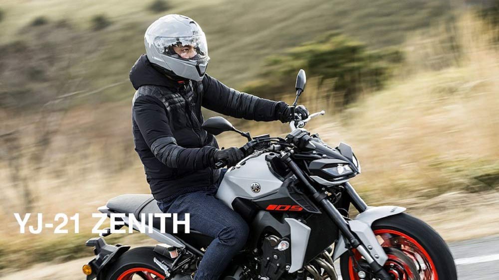 Yamaha Motorcycle Helmet System ZENITH Sun Visor Model Pearl White S Size YJ-21 (55~56cm) 90791-2364W