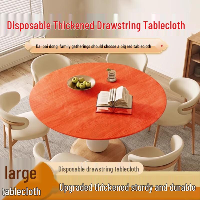 Einweg-Tischdecke aus Kunststoff mit Kordelzug