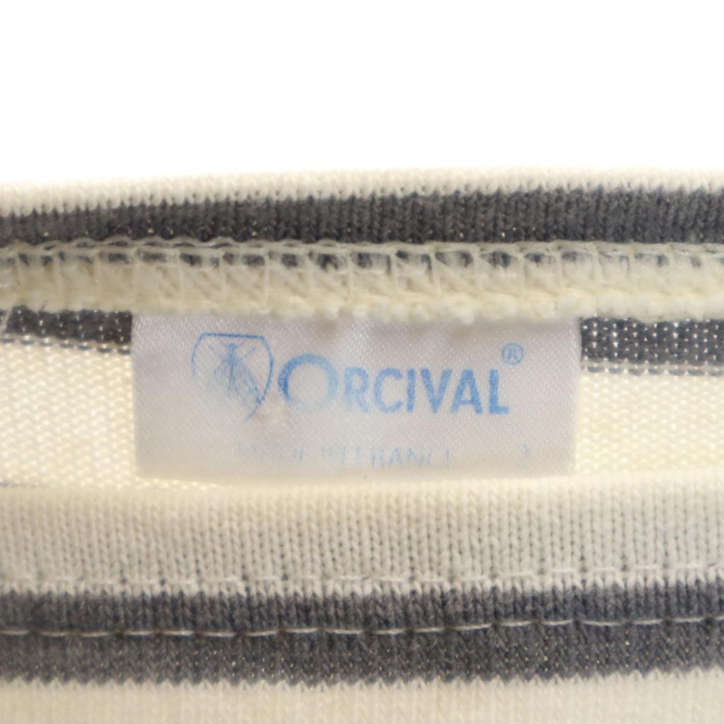 Orcival Fremstillet i Frankrig Kantmønster Langærmet Bådhals Basque-skjorte Kvinder Brugt