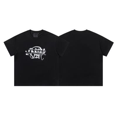 British Hip-Hop Printed Short-Sleeved T-Shirt Men'S And Women'S Couples' Trendy Half-Sleeved T-Shirt