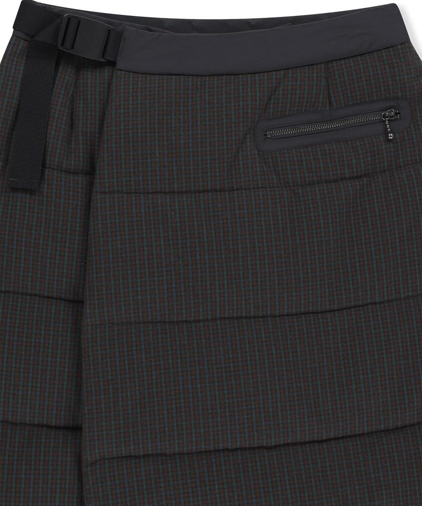 Sseonleobeutueo Flannel Insulated Lap Skirt Brown