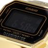 Zegarek cyfrowy CASIO Seria Vintage Ośmiokątna Tarcza Czarno-Złoty Odwrócony Wyświetlacz LCD Model Zagraniczny [Casio] LA680WGA-1B Damski