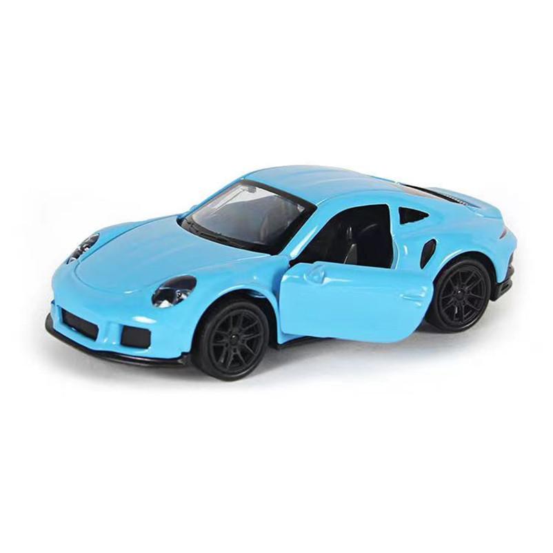 1:43 Diecast Alloy Car Model Metal Pull Back Simulation Car Toy Boy Sports Car Ornament with To Open the Door Toys for Kids