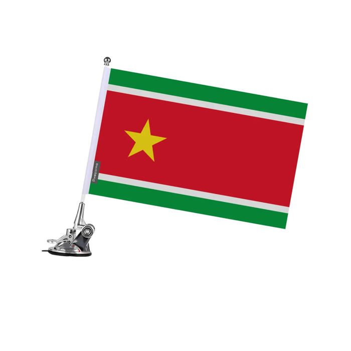 Drapeau - Guadeloupe - 27 X 35 Cm - Mât À Ventouse - Polyester - Impression Recto/verso