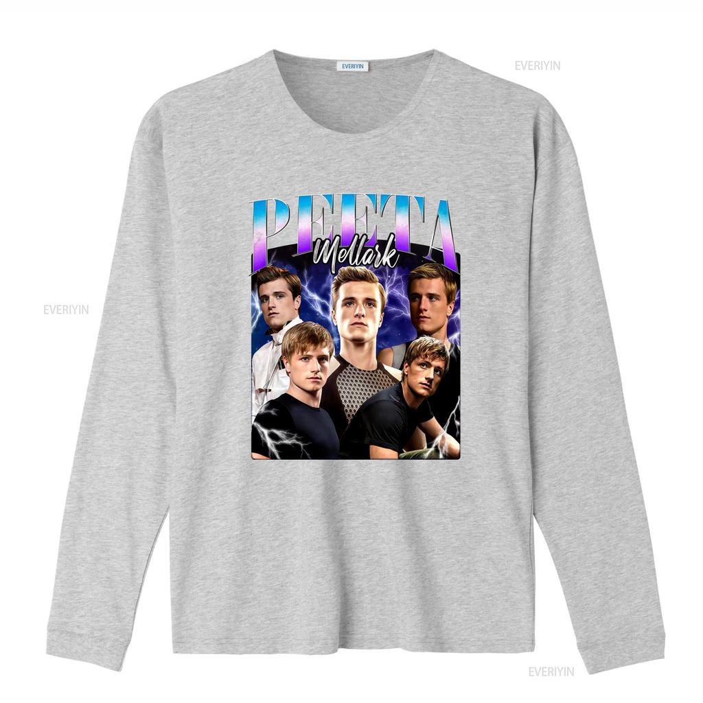 Peeta Mellark The Hunger Games Vintage T Shirt Movie Bootleg Rap Josh Hutcherson Fashion vintage Washed homme