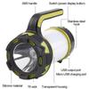 Portable Camping Lantern Lamp T6 Beads Flashlight USB Rechargeable Waterproof Emergency Outdoor Searchlight with COB Sidelight