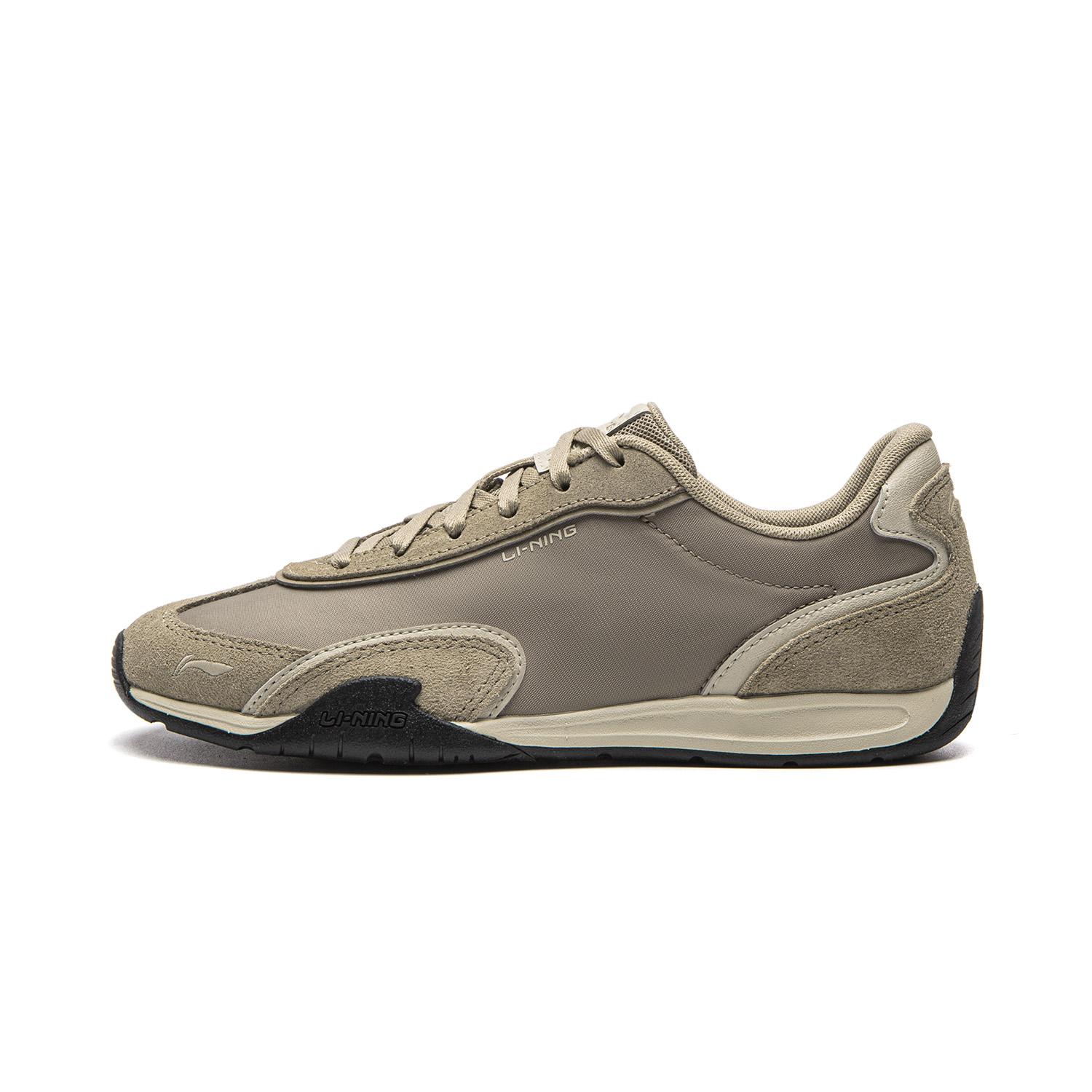 Li Ning Film 70S Low top Casual Shoes Women s Tea Milk Umber AGCW368-2 35