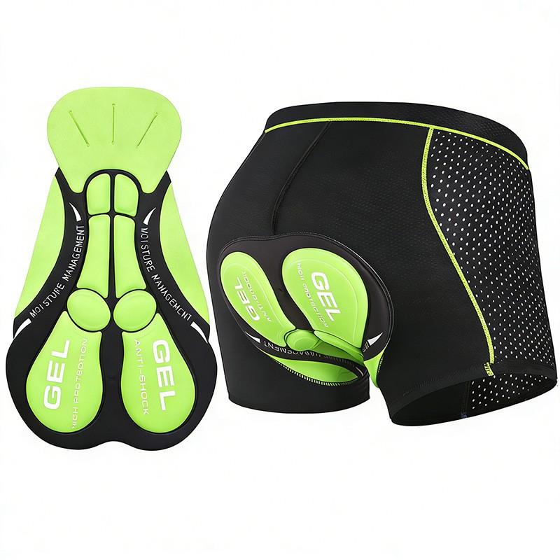 Mens Padded Cycling Shorts With Gel Pad Quick Dry Mountain Road Bike Underwear Riding