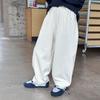 Frühlingsmode Must-Have Hose Für Trendige Kinder Frühjahrskleidung Gewaschene Baumwolle Lässige Lange Hose Unisex Kinder Flicken Volle Baumwolle Gebogene Hose