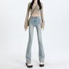 Spring High Waist Slim Stretch Retro Flared Pants