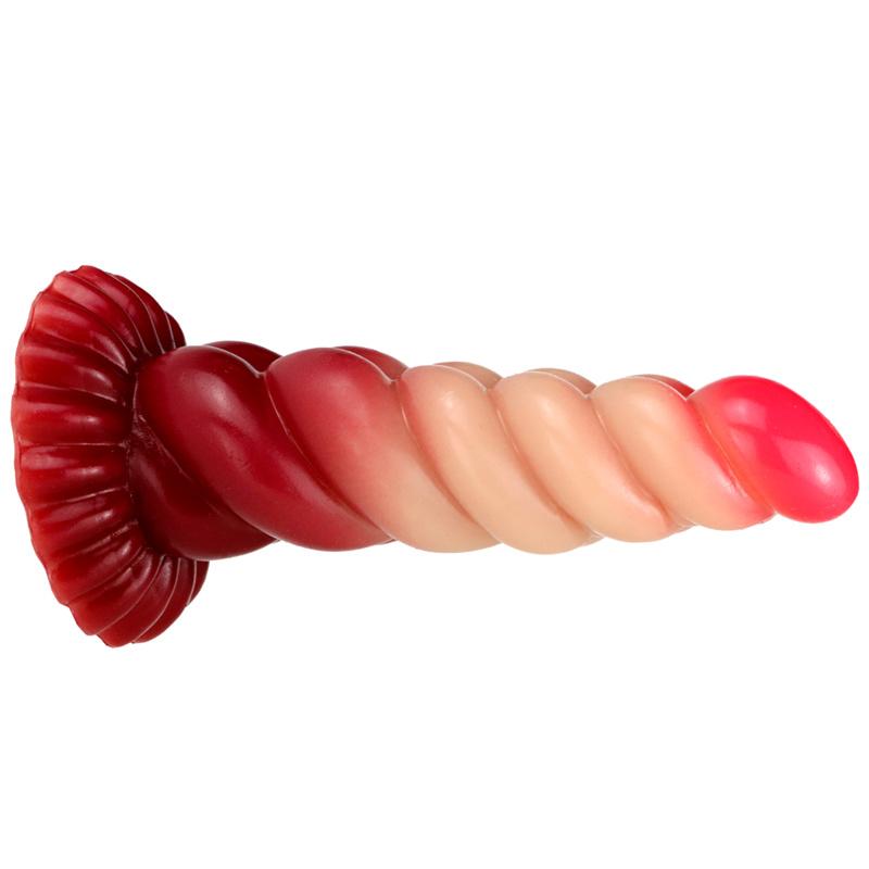 Gradient Color Twist Shape Female Anal Plug Anal Dilator Female Imitation Phallus Adult Sex Toys